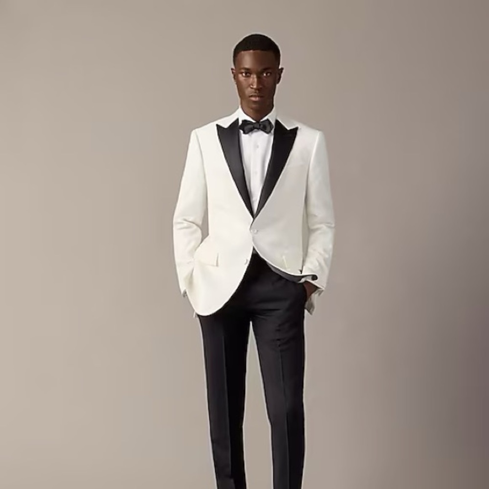 J. Crew White and Black Tuxedo